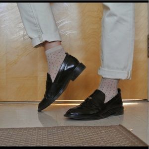 Zara Gold Coin Loafers